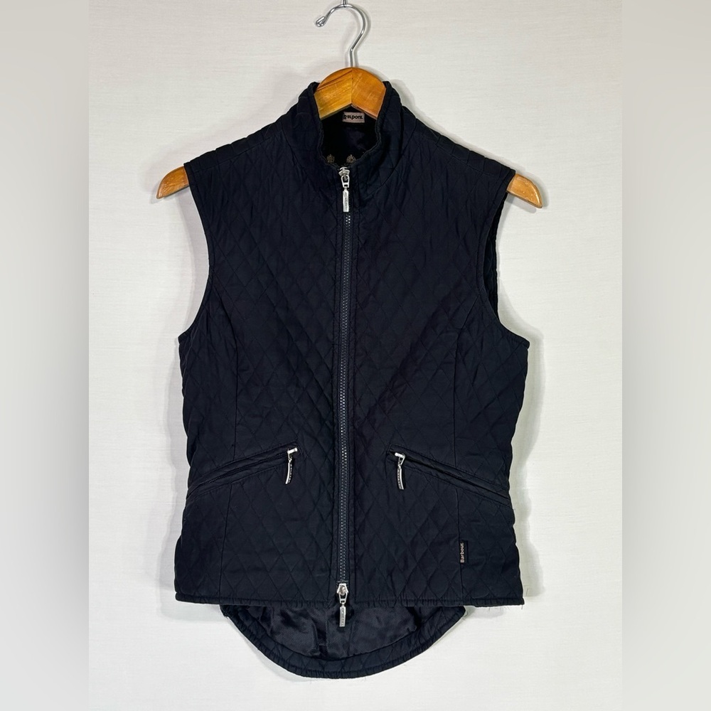 Barbour Black Quilted Vest